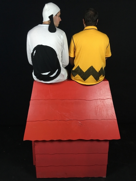 Stefan Kurzius as Snoopy and Steve Peterson as Charlie Brown Photo