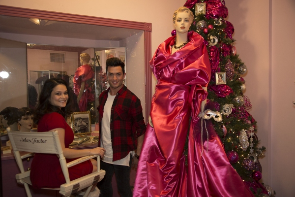 Romi Dames and Chris Trousdale inthe Brunettes Room at The Hollywood Museum Photo