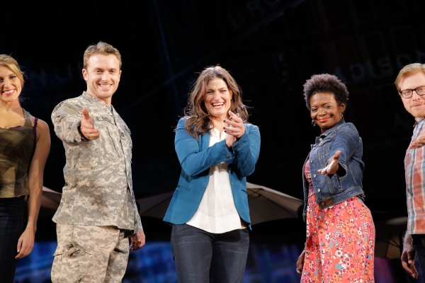 Photo Flash: Always Starting Over! IF/THEN's Idina Menzel, Anthony Rapp, LaChanze & James Snyder Take Opening Bows in Los Angeles Image