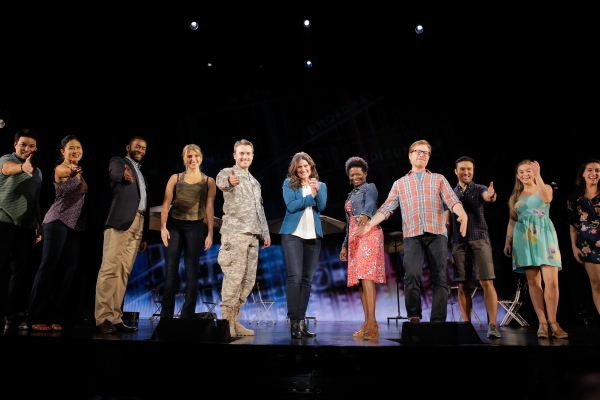 Photo Flash: Always Starting Over! IF/THEN's Idina Menzel, Anthony Rapp, LaChanze & James Snyder Take Opening Bows in Los Angeles Image