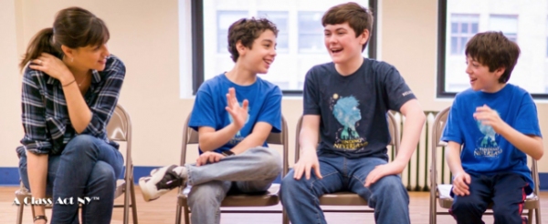 Photo Flash: Llewelyn Davies Boys of Broadway's FINDING NEVERLAND Teach Kids' Workshop in NYC Image