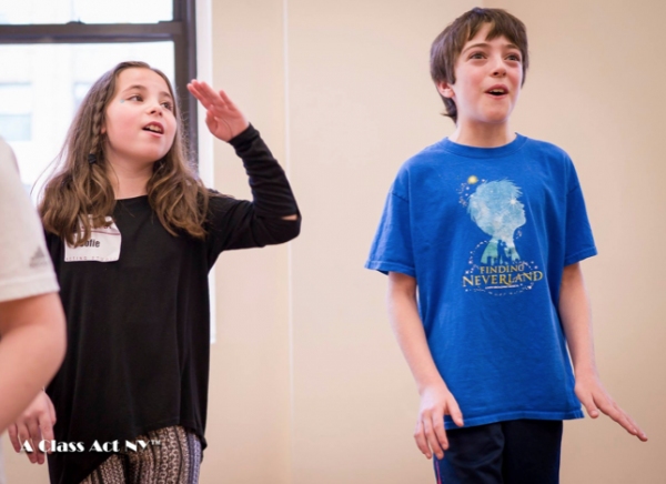 Photo Flash: Llewelyn Davies Boys of Broadway's FINDING NEVERLAND Teach Kids' Workshop in NYC Image