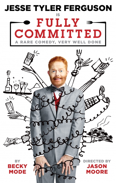 Photo Flash: Jesse Tyler Ferguson Gets All Wrapped Up for Broadway Return in FULLY COMMITTED Poster Image