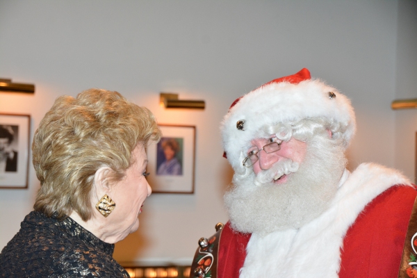 Marilyn Maye and Santa Claus Photo