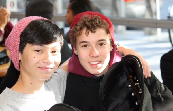 Photo Flash: Broadway Kids Sing for Peace in Times Square Image
