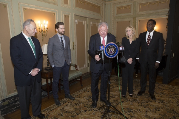 Photo Coverage: Senator Charles Schumer Celebrates Federal Tax Breaks for Broadway! Image