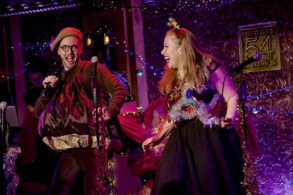 Kevin Michael Murphy and Jennifer Ashley Tepper in ''Mr. Chestnut''s Christmas Medley Photo