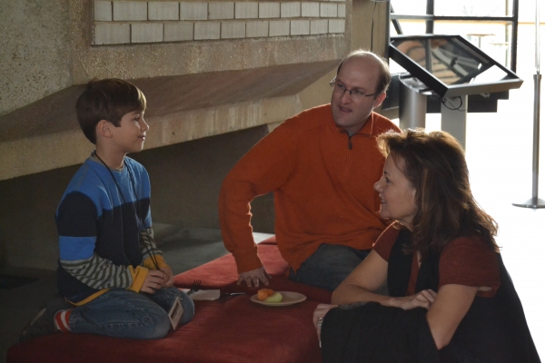 Tyler Smallwood (Young Ethan) and Margaret Colin (Hester Ferris)  Photo