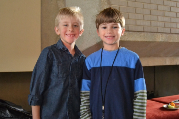 Caeden White (u/s Young Ethan) and Tyler Smallwood (Young Ethan)  Photo