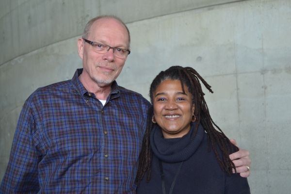 Executive Producer Edgar Dobie and playwright Lynn Nottage Photo