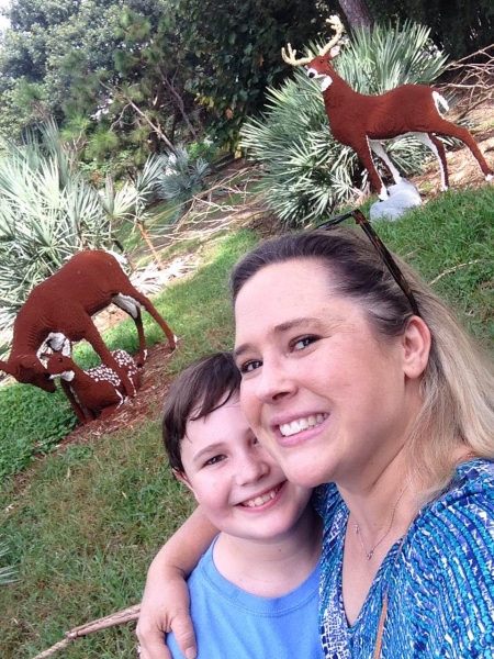 Photo Flash: Delray Beach Mom Wins 1st LEGO Selfie Contest at Mounts Botanical Garden 