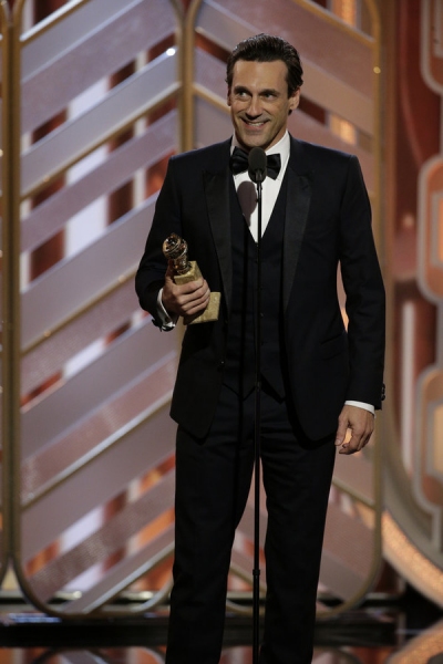 73rd ANNUAL GOLDEN GLOBE AWARDS -- Pictured: Jon Hamm, ''Mad Men'', Winner, Best Acto Photo