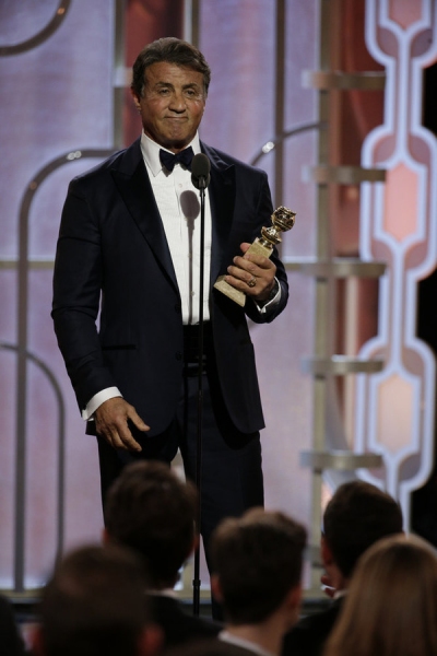 73rd ANNUAL GOLDEN GLOBE AWARDS -- Pictured: Sylvester Stallone, ''Creed'', Winner, B Photo