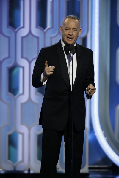 73rd ANNUAL GOLDEN GLOBE AWARDS -- Pictured: Tom Hanks, Presenter at the 73rd Annual  Photo