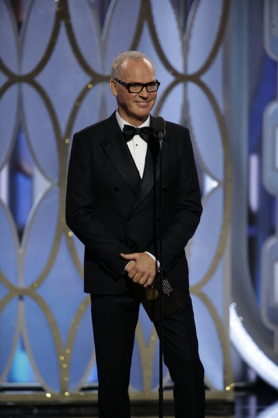 73rd ANNUAL GOLDEN GLOBE AWARDS -- Pictured: Michael Keaton, Presenter at the 73rd An Photo