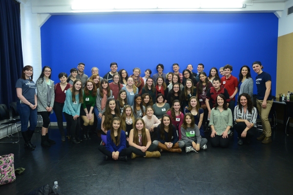 Darren Criss & Broadway Workshop Students  Photo