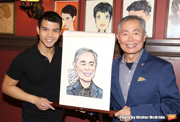 Photo Coverage: George Takei Celebrates His New Sardi's Portrait with His ALLEGIANCE Cast!  Image