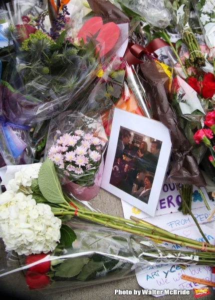 Photo Coverage: Fans Tribute David Bowie Outside of LAZARUS Image