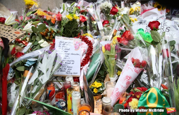 Photo Coverage: Fans Tribute David Bowie Outside of LAZARUS Image