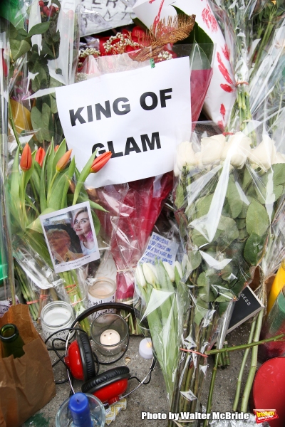 Photo Coverage: Fans Tribute David Bowie Outside of LAZARUS Image