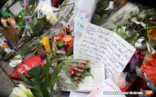 Photo Coverage: Fans Tribute David Bowie Outside of LAZARUS Image
