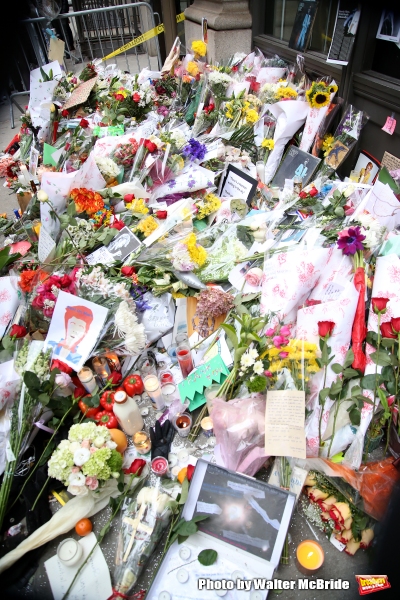 Photo Coverage: Fans Tribute David Bowie Outside of LAZARUS Image