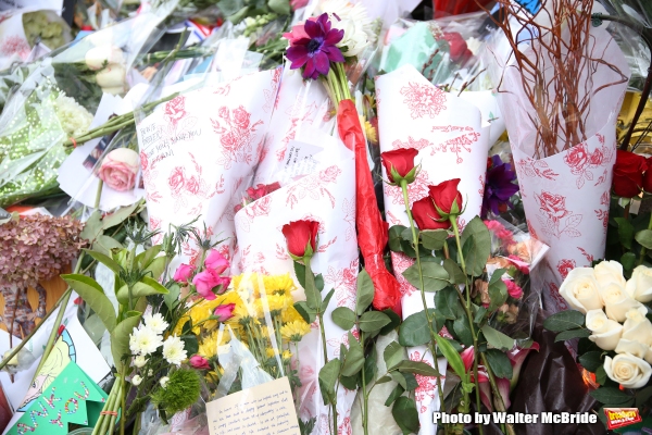 Photo Coverage: Fans Tribute David Bowie Outside of LAZARUS Image