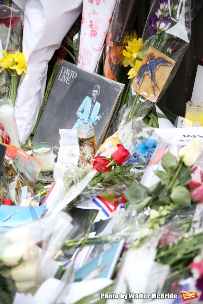 Photo Coverage: Fans Tribute David Bowie Outside of LAZARUS Image