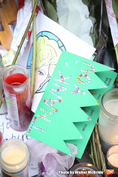 Photo Coverage: Fans Tribute David Bowie Outside of LAZARUS Image