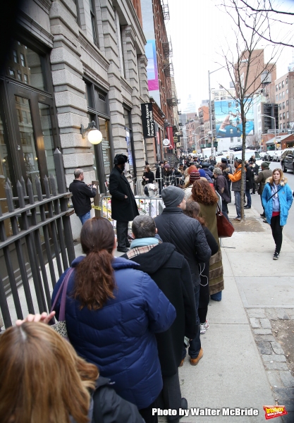 Photo Coverage: Fans Tribute David Bowie Outside of LAZARUS 