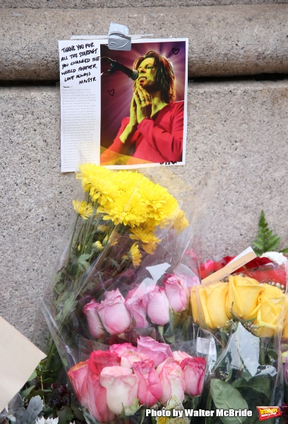 Photo Coverage: Fans Tribute David Bowie Outside of LAZARUS Image