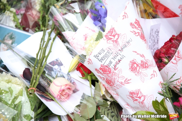 Photo Coverage: Fans Tribute David Bowie Outside of LAZARUS Image