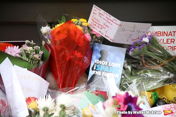 Photo Coverage: Fans Tribute David Bowie Outside of LAZARUS Image