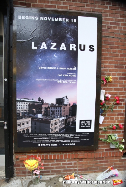 Photo Coverage: Fans Tribute David Bowie Outside of LAZARUS Image