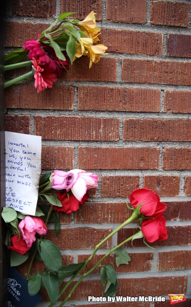 Photo Coverage: Fans Tribute David Bowie Outside of LAZARUS Image