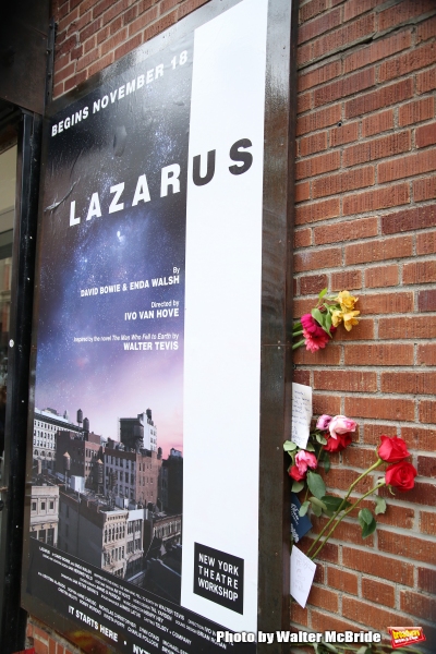 Photo Coverage: Fans Tribute David Bowie Outside of LAZARUS Image