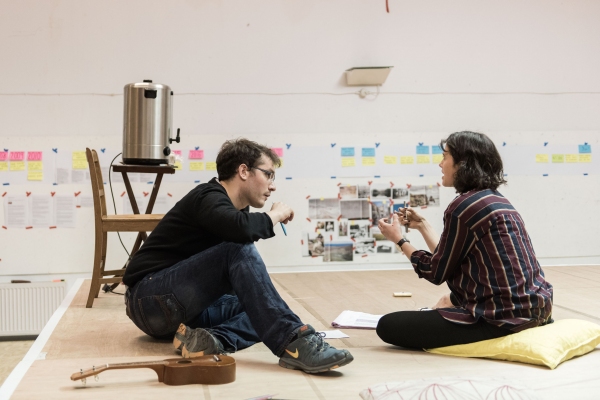 Robert Icke and Jessica Brown Findlay Photo