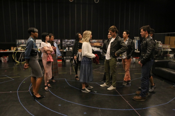Photo Flash: They're Electrifying! Go Inside Rehearsals for Fox's GREASE: LIVE with Aaron Tveit, Julianne Hough & More Image