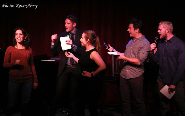Photo Flash: Jonathan Groff, Russell Tovey and More Clown with Frank DiLella at Birdland Image