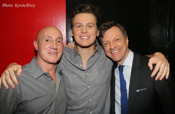 Gianni Valenti, Jonathan Groff and Jim Caruso Photo