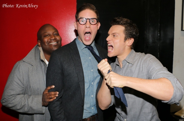 Photo Flash: Jonathan Groff, Russell Tovey and More Clown with Frank DiLella at Birdland Image