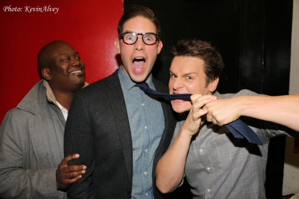 Photo Flash: Jonathan Groff, Russell Tovey and More Clown with Frank DiLella at Birdland Image