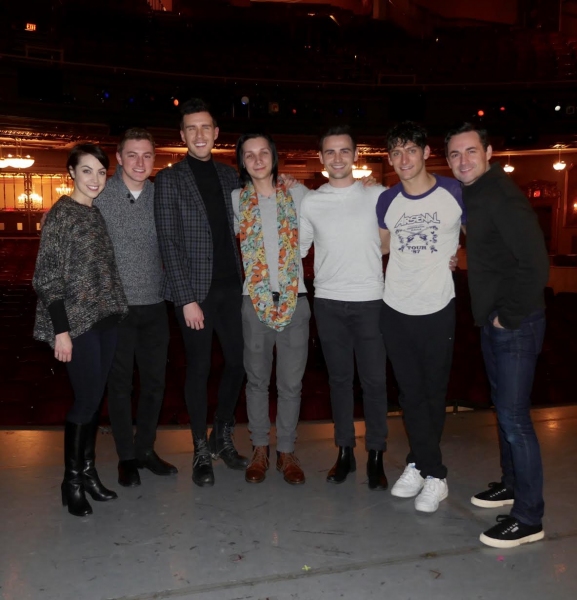 Photo Flash: Musical Theater Boy Band Collabro Attends AN AMERICAN IN PARIS on Broadway Image