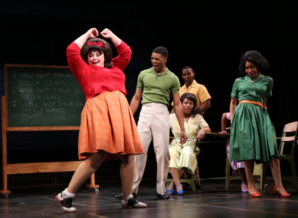 Tracy Turnblad (Amelia Jo Parish) is a bad, bad girl during detention to the delight  Photo