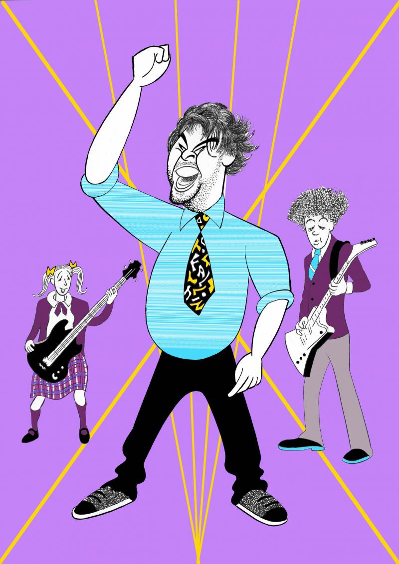 BWW Exclusive: Ken Fallin Draws the Stage - SCHOOL OF ROCK! Image