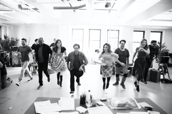 Photo Flash: In Rehearsal with Steven Pasquale, Leslie Kritzer and the Cast of THE ROBBER BRIDEGROOM! 