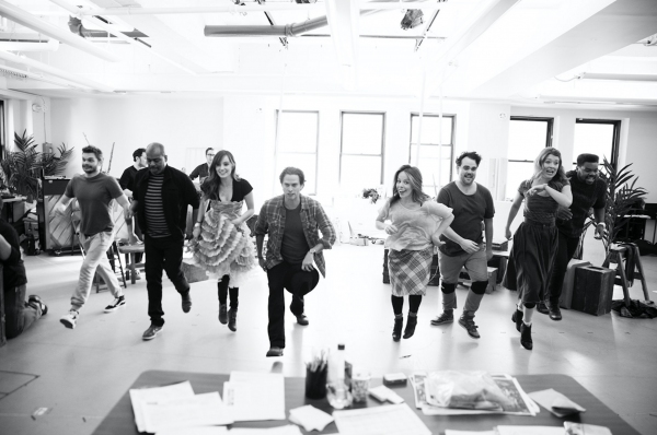 Photo Flash: In Rehearsal with Steven Pasquale, Leslie Kritzer and the Cast of THE ROBBER BRIDEGROOM! Image