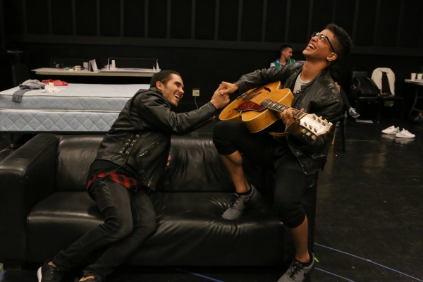 GREASE: LIVE: (L-R) Carlos PenaVega and Jordan Fisher rehearse for GREASE: LIVE airin Photo