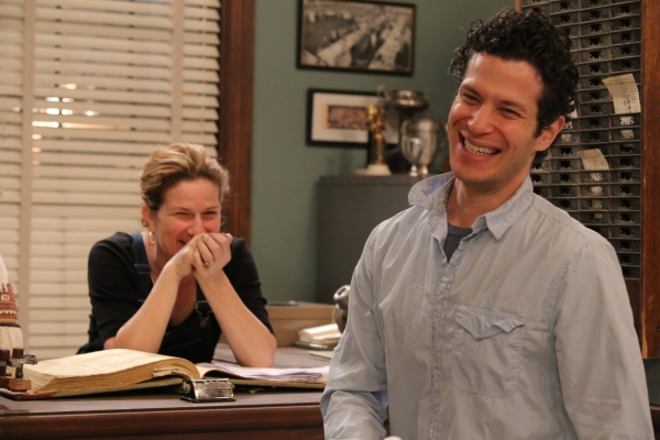 GREASE: LIVE:  L-R: Ana Gasteyer and Tommy Kail rehearse for GREASE: LIVE airing LIVE Photo
