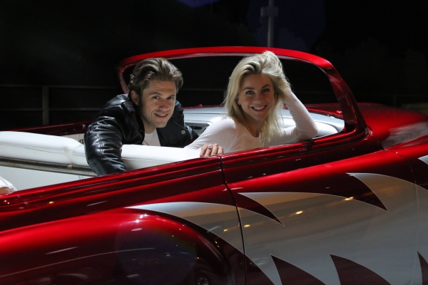 GREASE: LIVE: (L-R) Aaron Tveit and Julianne Hough rehearse for GREASE: LIVE airing L Photo